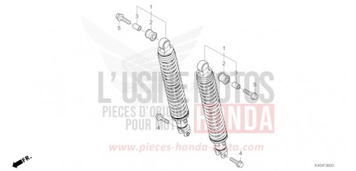 COUSSIN ARRIERE NSS125ADT de 2026